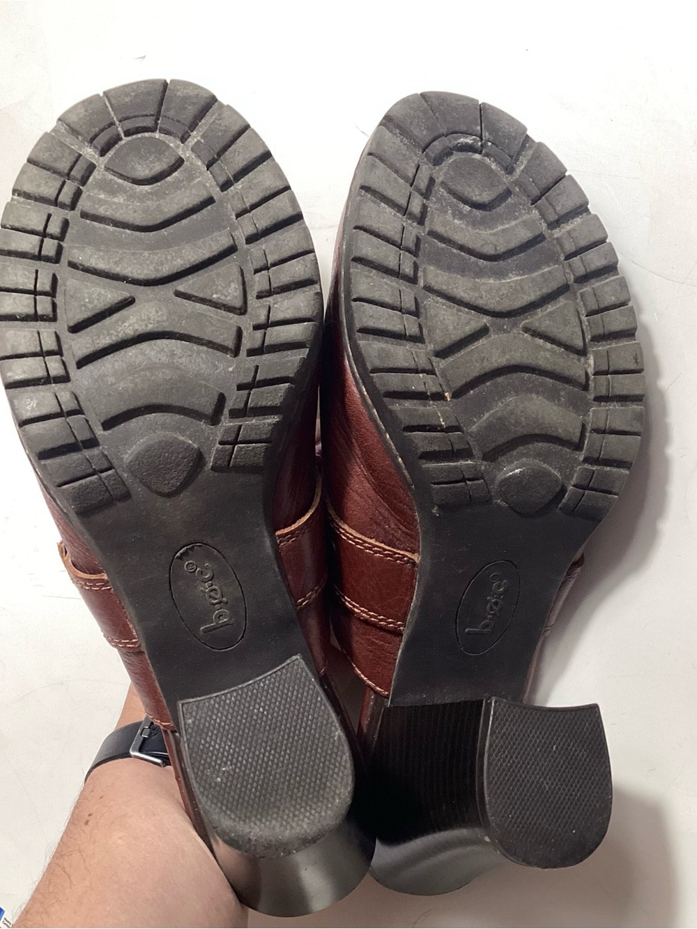 Born BOC Y2K Buckle Strap Leather Heeled Clog Mules 8/39 - Picture 10 of 16